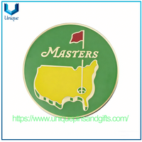 Golf Hat Clip 25mm Mark Round Ball Position Marker Metal Blank Magnetic Mark Emblem Golf Mark Putting Green Sign