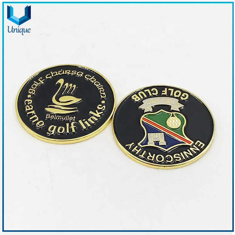 Wholesale Manufacturers, Golf Divot Tool Holders,Magnetic Hat Clip Golf Ball Markers,Customize Metal Soft Enamel/ Soft Cloisonne Die Struck Iron Ballmarker 