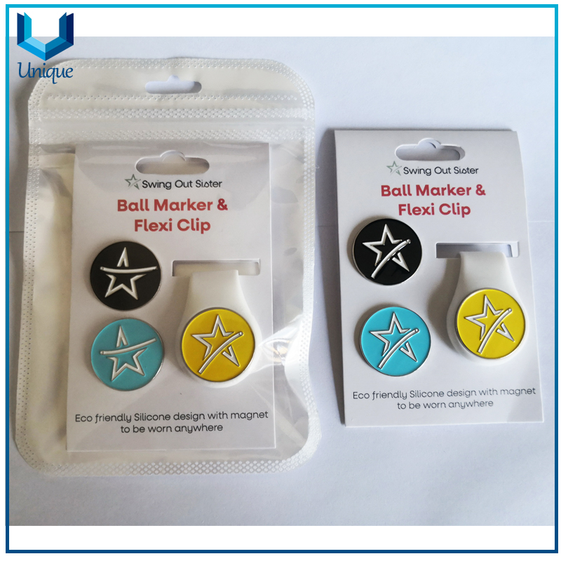 Customize Golf Ballmarker with Silicone Hatclip in set for Promotional Gifts-4