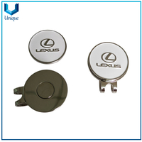 Customize Magnet Golf Hatclip with Ballmarker, Metal Golf Tools Equipment Ballmarker for Promotional Gifts