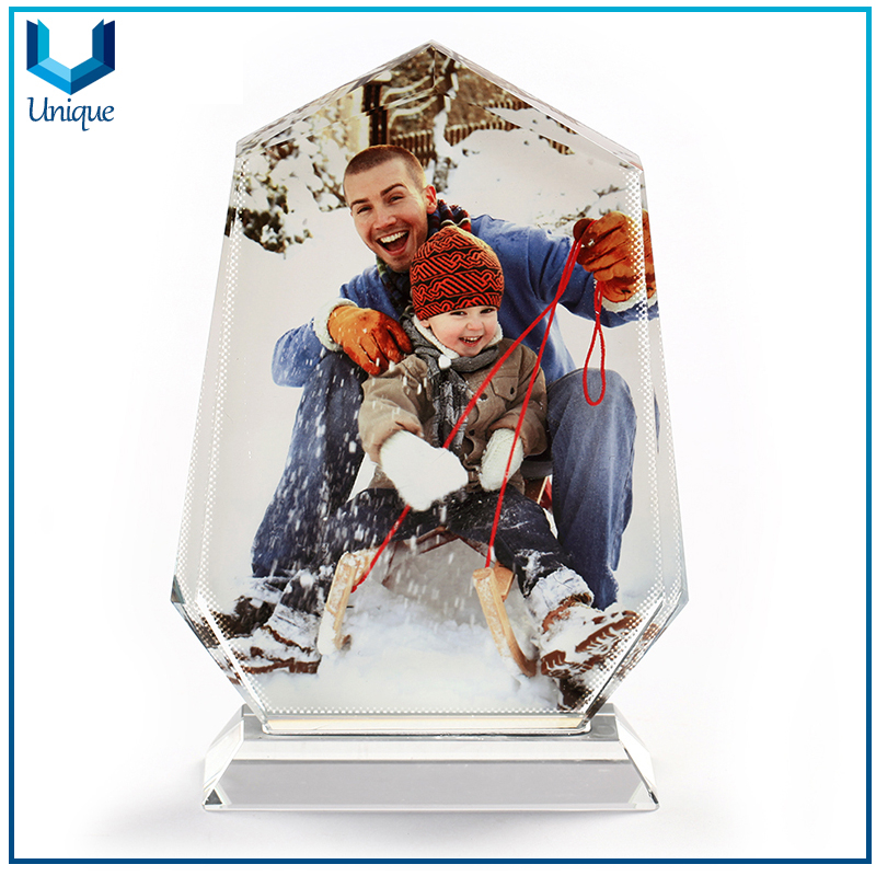 Cheap Free Sample Photo Frame,Stand Glass Picture Frame for Home Decoration Sets, Photo Printing Crystal Sublimation Wedding Promotional Gifts