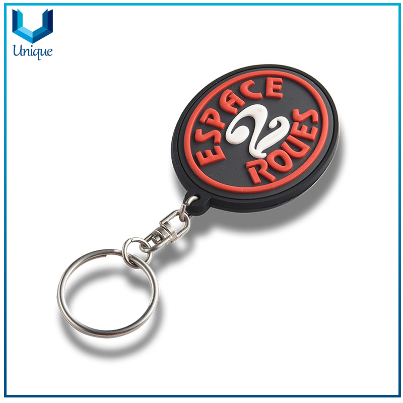 Customize Design Logo for Corporate gifts, Rubber PVC Keychain for Promotional Gifts, Fashion Souvernir Keychain 
