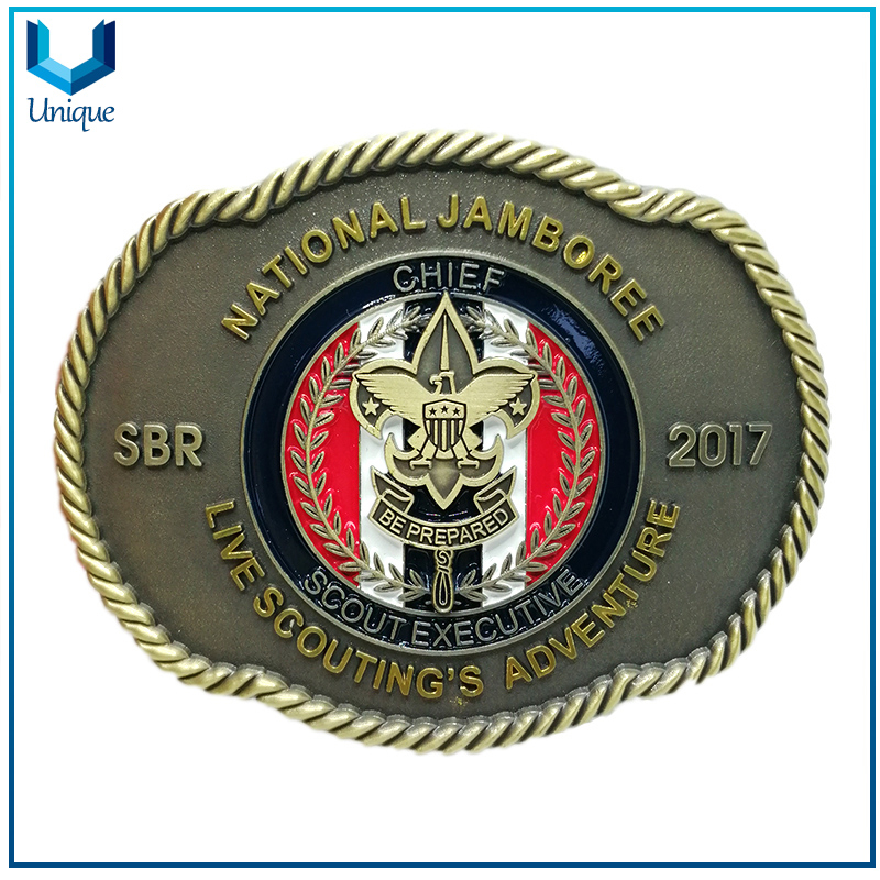 Nathional Eage SBR Metal Buckle, Customize Design 3D Antique Belt Buckle for Police, Military Honor Souvenir Gifts