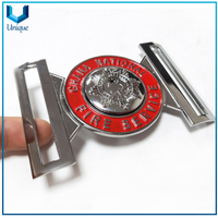 Customize Firefighter Waist Buckle, Ghana 3D Fire Service Police Buckle,Military Metal Belt Buckle 