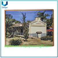 Custom Collectible Souvenirs Magnetic Refrigerator Sticker City Landscape Pattern Metal/Ceramic Fridge Magnet Sticker