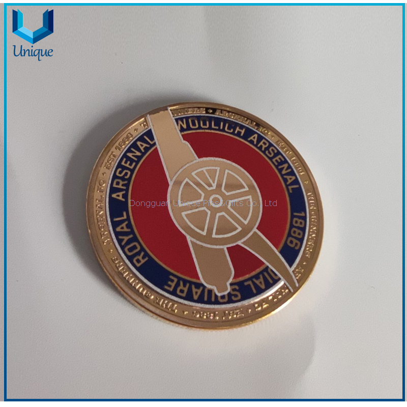 Custom Made Metal Crafts Gold And Silver Plated Mirror Like Round Shape Souvenir Coins