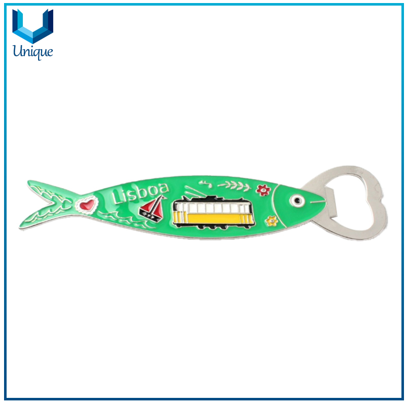 Portugal Lisbon Fish Series Souvenir Corkscrew Fridge Magnet
