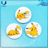 Wholesale Custom Cartoon Logo Printing Brooch Metal Tin Button Badges with Safety Pin
