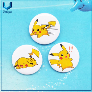 Wholesale Custom Cartoon Logo Printing Brooch Metal Tin Button Badges with Safety Pin