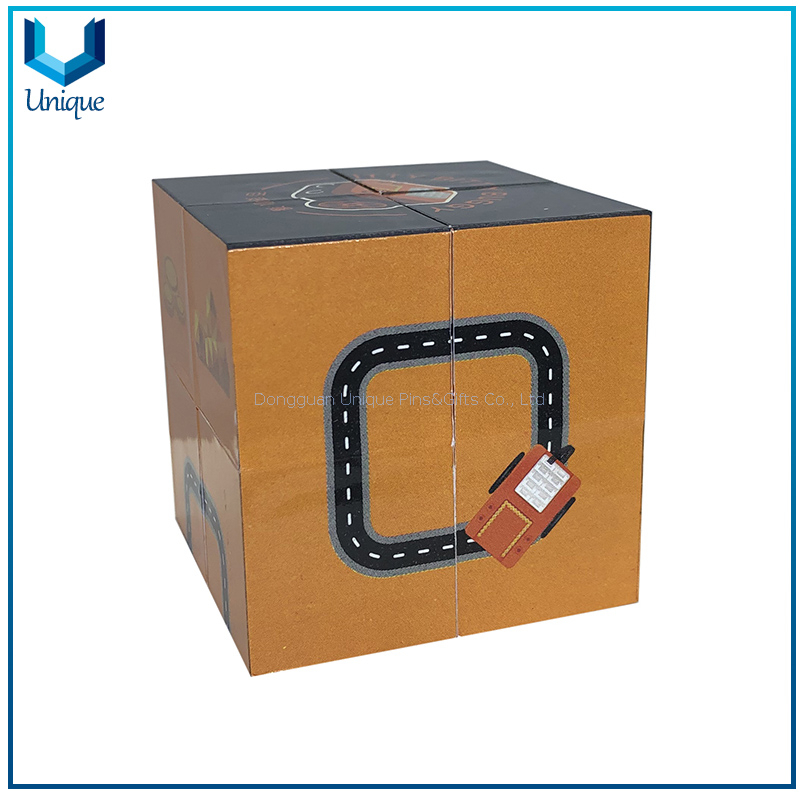 Custom Best Company Logo Education toy Magnetic Cube