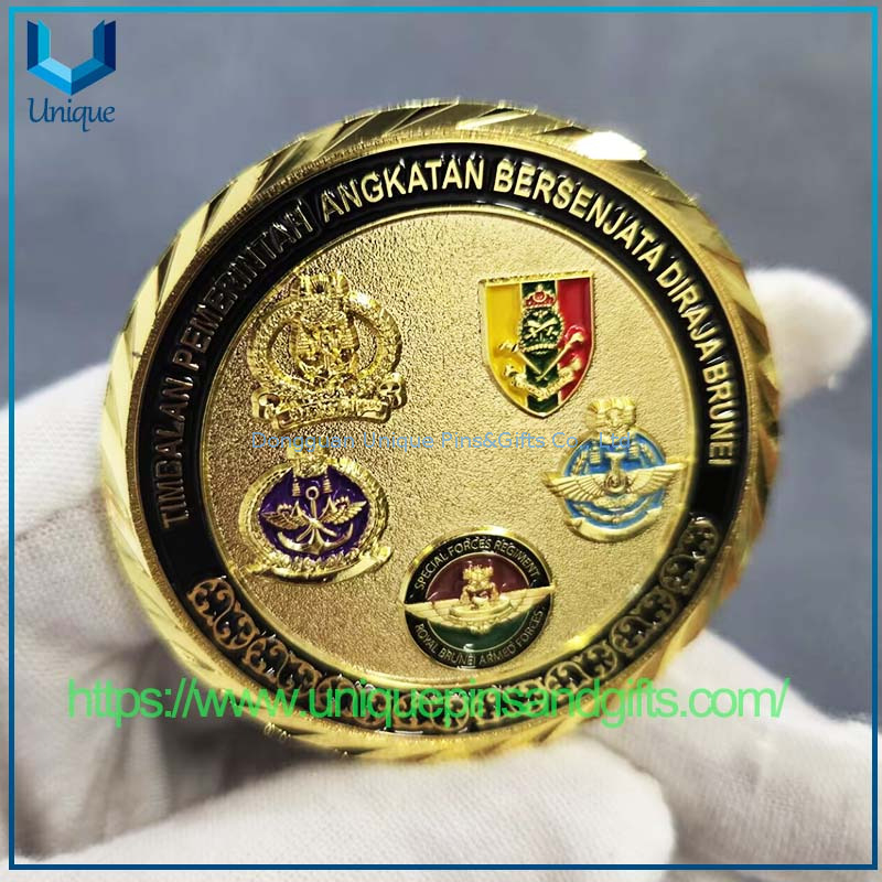 Custom 3D Metal Commemorative Coin Brunei Armed Forced Commemorative Coin