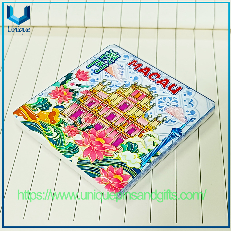 Hot Sales Portuguese-style Ceramic Magnetic Fridge Magnets Sticker with Creative Portuguese Patterns & Textured Effect for Travel Souvenir Gifts