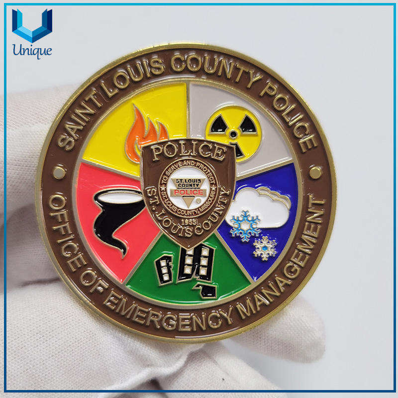 Custom Metal Police Commemorative Coin in Soft Enamel 2.25 Inch,Army Navy Metal Commemorative Coins,soft Enamel Metal Coin 