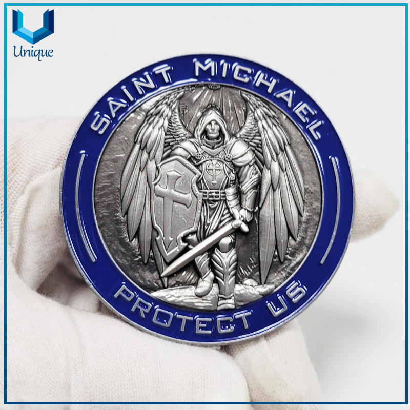 Custom Design 2.25 inch Plating Nickel USA Missouri Angel Police Coin,Customize Challenge coin Manufacturer