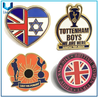 Customize United Kingdom Metal Brooch UK Jack Flag Decoration Emblem Lapel Pin