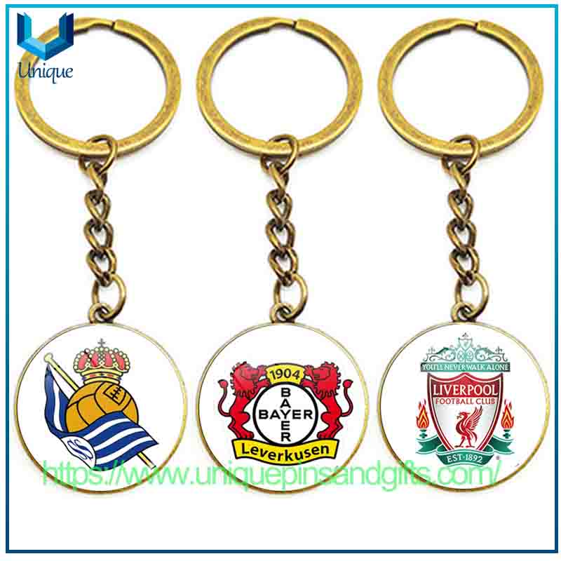 Custom Football Team Logo Diamond Keychains Pandents for The Italian Serie A, Spanish La Liga, German Bundesliga, English Premier League And French Ligue 1