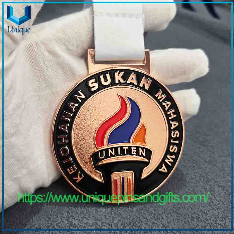 Custom Design 3D Metal Medal, School Medal, Sports Medal,Marathon Medal with Ribbon (4)