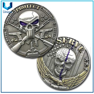 3D Novelty coin,Customize Design Creative Coin, Antique Two Tone coin, Honor medal coin, Military /Police Challenge coin