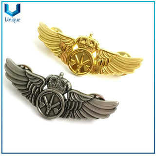 Customize 3D Insignia Pin Badge, Police Badge, Gold, Silver Navy Brooches,sublimation Metal Badge for Personalized Gift