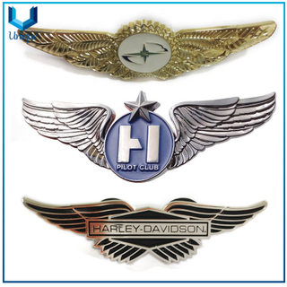 Army Pilot Pin Badge,Master Command Wings Insignia, Custom wing Aviation badges,3D Police Badge,Enamel Badge