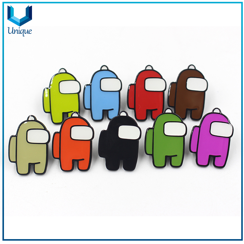 3D Among Coin, Among Lapel Pin, Among Keychain, Customize Metal Crafts, Free Design Commemorative Coin, Souvenir Pins for Gifts
