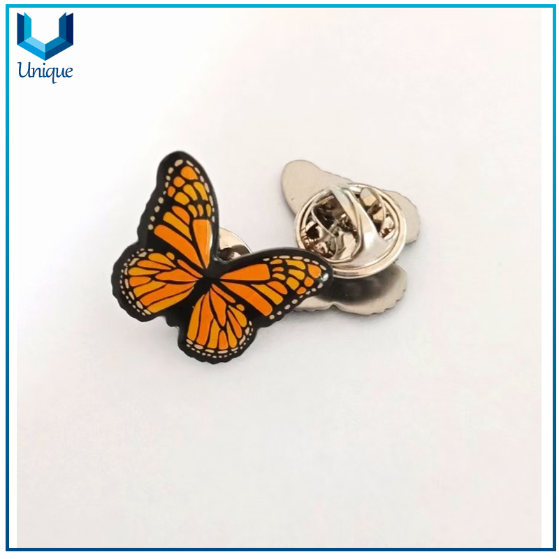 Offset Printed Flag Lapel Pin, Dual flag Pins, Double Flag Metal Pin,Customize your Own Pin Factory