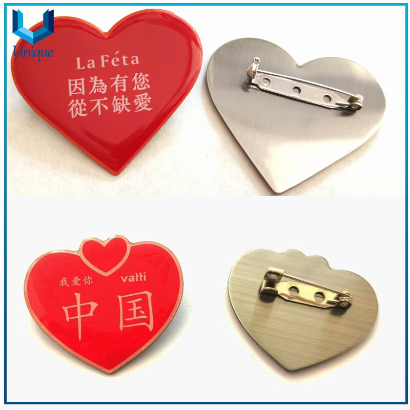 Cheap Wholesale Offset Printed Lapel Pin, China Metal Crafts Manufacturer, Silk Printed Emblem, Gift Brooches
