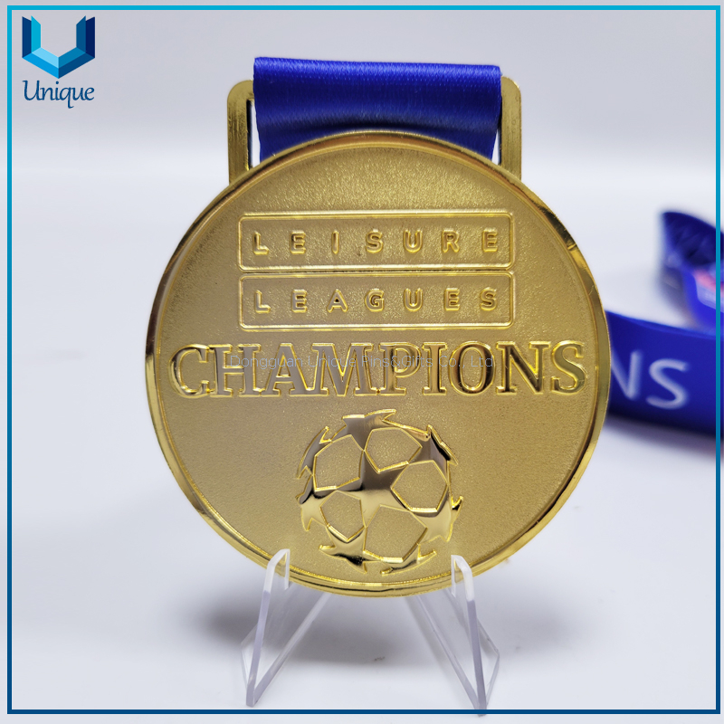 Custom League Premier League & More Football Medals Carabao, Champions League & Premier League Style Qatar World Champions FIFA gold Medal