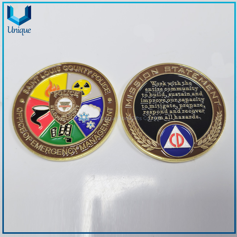 Die cast zinc alloy commemorative coin Custom design