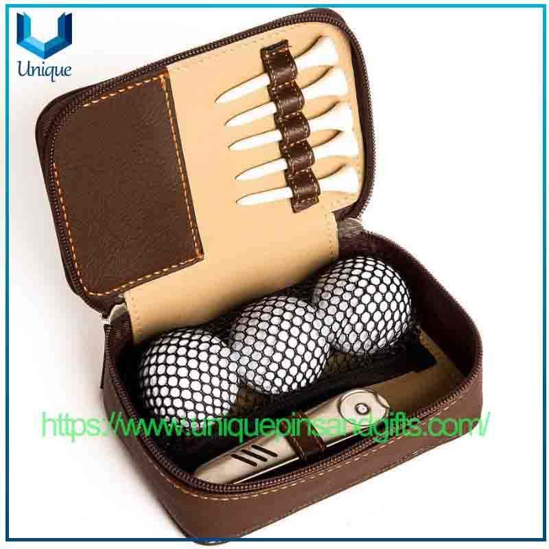 Leather Golf Ball Accessory Storage Bag Outdoor Leather Multi-functional Golf Bag Ball Tee Bag