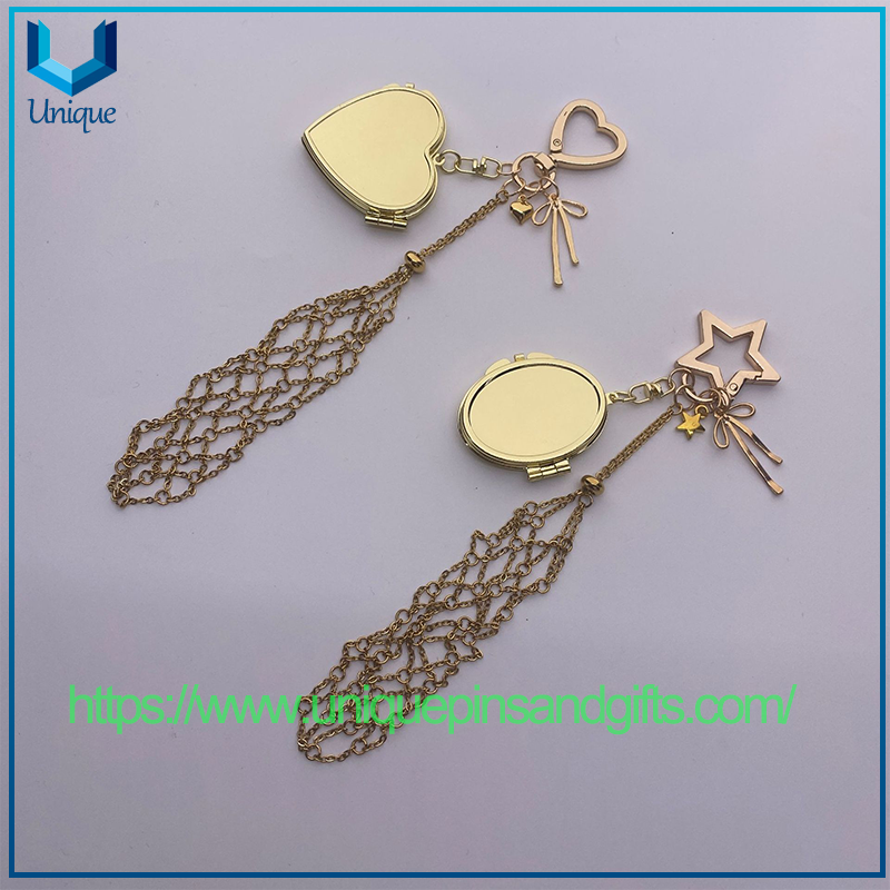 New Style Golden Stainless Steel Lipstick Net Bag Pendant Fashionable Lipstick Bag Pendant Ladylike Keychain Pendant