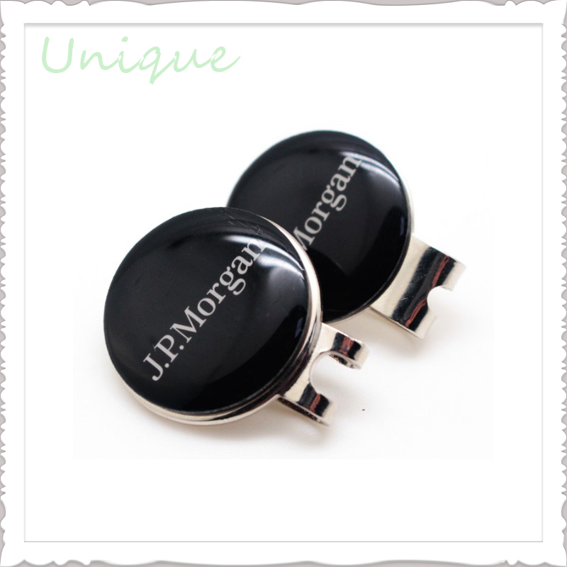 Cheap Golf Hatclip 25mm, 30mm with Printing Golf Ballmarker with Epoxy, Customize Design Golf Ballmarker for Gifts