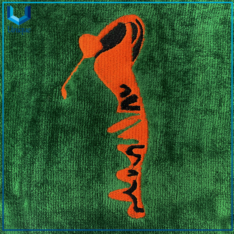 High Quality 100% Cotton Towel, Customize Embroidered Logo Golf Towel,Sports Towel, Fishing Towel, Black White Sports Towel, Golf Towel