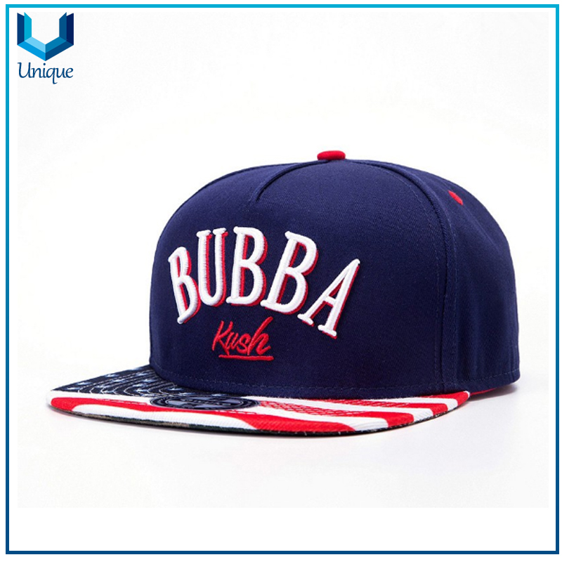 Manufacture Snapback Hat, Customized Embroidery Logo Snapback Caps, 3D Embroidered Logo Golf Baseball Caps