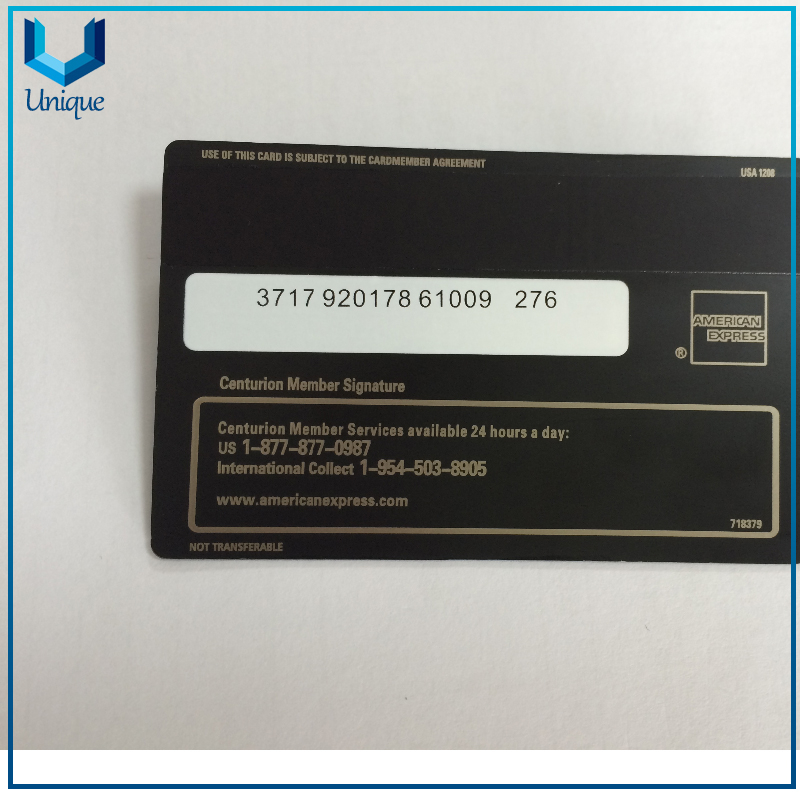 Customized Stainless Steel Black Metal Business Card,metal Memerbership Card，Blank Metal Visa Credit Cards With Magnetic Stripe