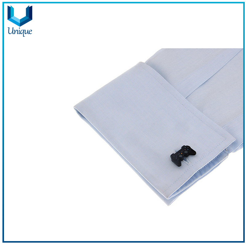 Customize Game Control Cufflink, 3D Black Nickel Plating Cufflink, Fashion Cufflink in Customize Design for Wholesale