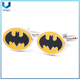 Customize Design Cufflink, Soft Enamel Cufflink with Bat Logo, Fashion Wedding Tie Pin & Cufflink, Fashion Jewelry Cufflink