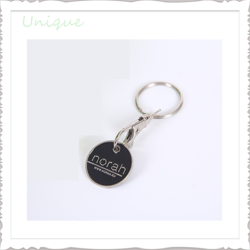 Unique Fashion Token con Keychain, Metal Enamel Trolley Cart Tokey Coin Keychain Customize for Gifts