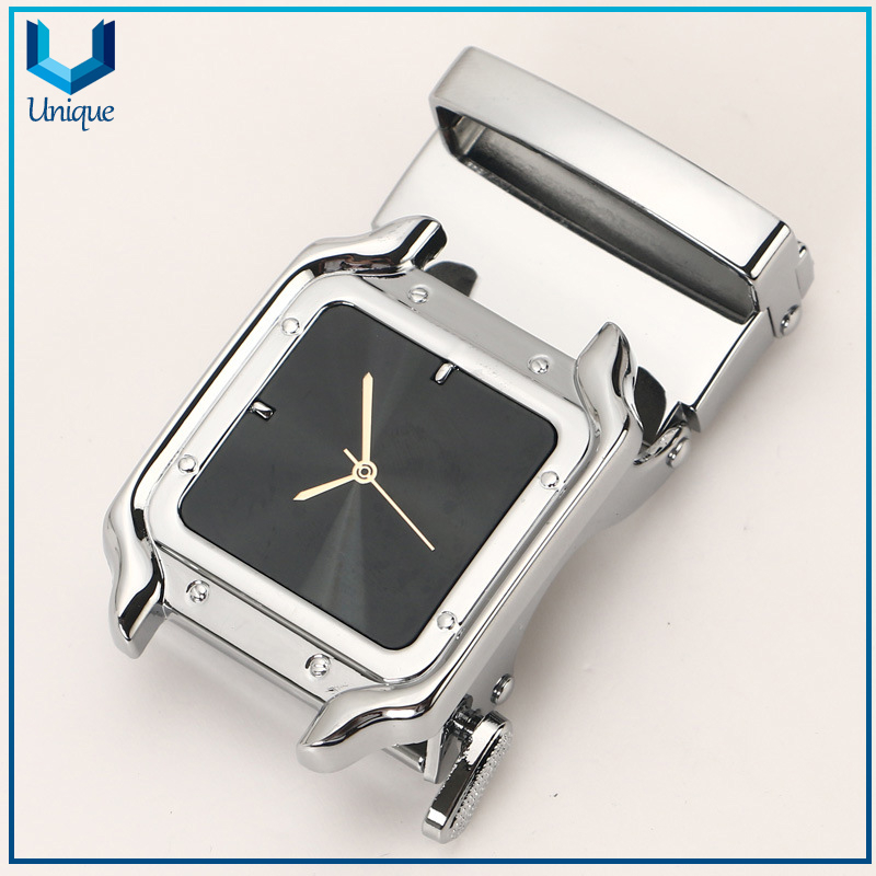 Watch Style Metal Buckle, Customize Unique Fashon Metal Accessories with Company Logo, gold /silver Metal Belt Buckle for Gifts