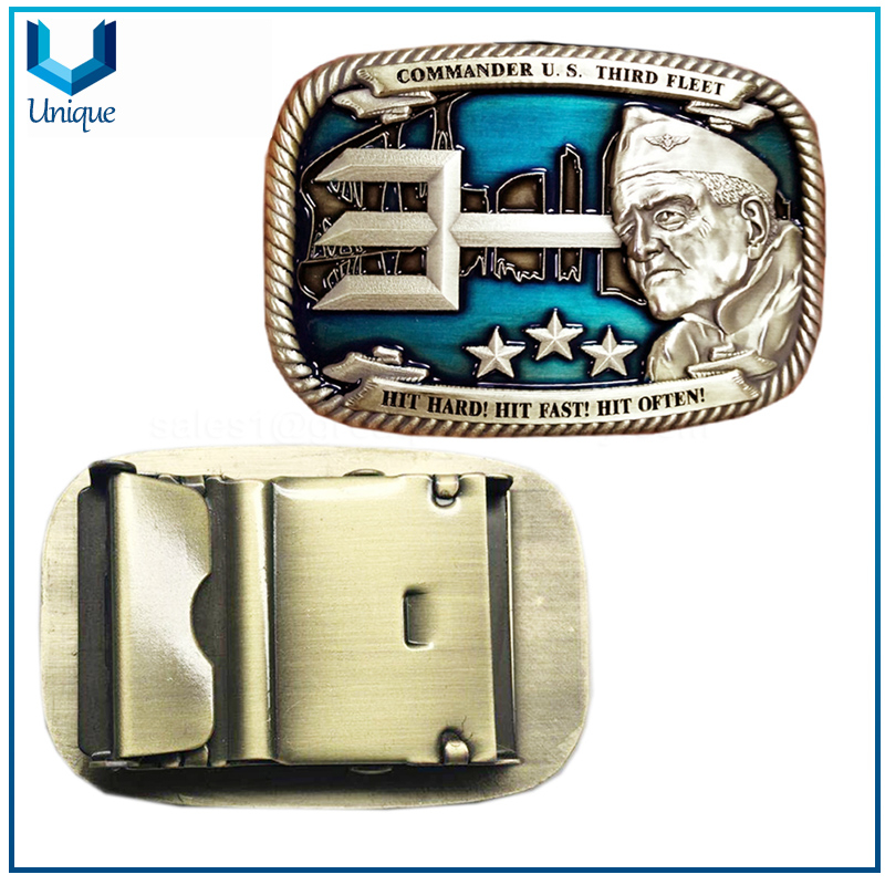 3D Eagle Metal Buckle, Fashion Anitque Silver/Brass Plating Metal Accessories, Custom Mexico Western Aluminum Ratchet Belt Buckles