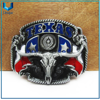 OEM Zinc Alloy Custom 3D Logo Belt Buckle,Cow Head 3D Logo Antique plating leather Belt Buckle, Fashion Wedding buckle