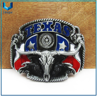 OEM Zinc Alloy Custom 3D Logo Belt Buckle,Cow Head 3D Logo Antique plating leather Belt Buckle, Fashion Wedding buckle