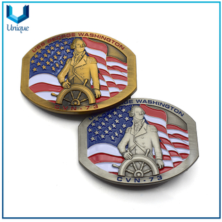 Customize USS Navy Military Metal Buckle with Engraving Number, Antique Silver/ Copper plated Tactical Fashion Wedding Leather Belt Buckle for Gifts
