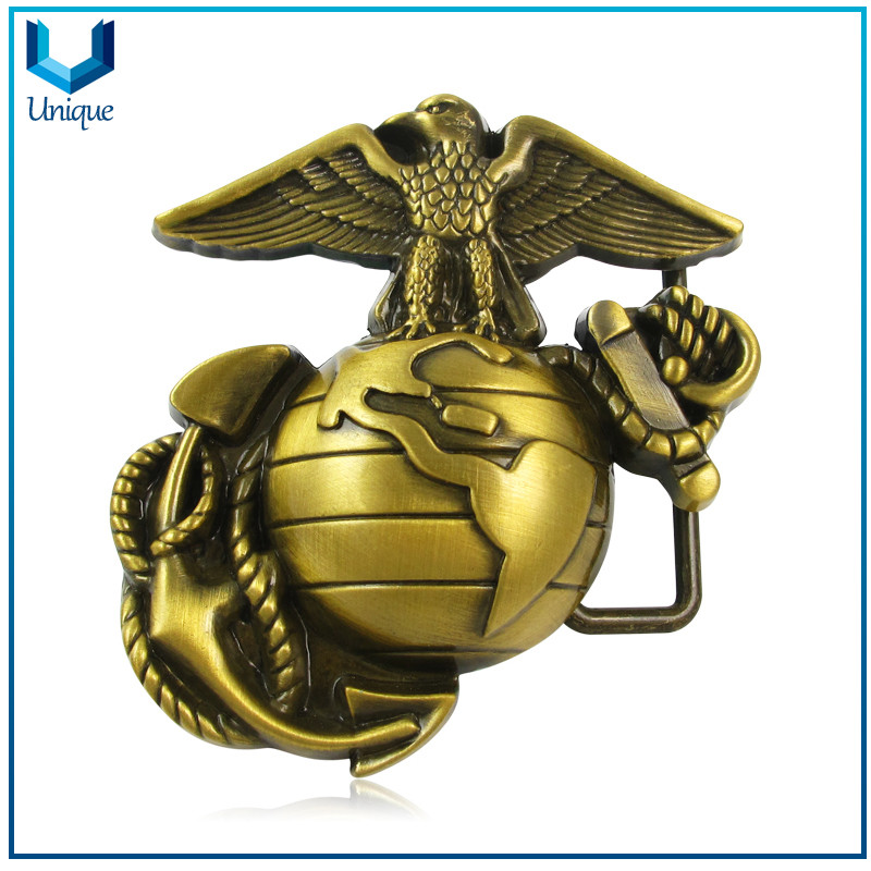 Army bag buckle,golf ball marker metal belt buckle manufacturers,metal pin buckle, Customize 3D antique plating Fashion Honor Souvenir Metal Buckle