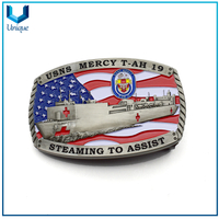 USS Military Metal Buckle for Honor Souvenir Gifts, Army Bag Buckle,golf Ball Marker Metal Belt Buckle Manufacturers,metal Pin Buckle Bag Custom