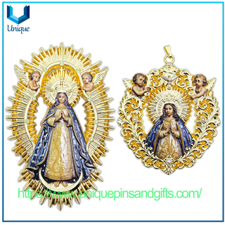 High Quality Our Lady of Guadalupe Pendant with Angels, Religious Gift