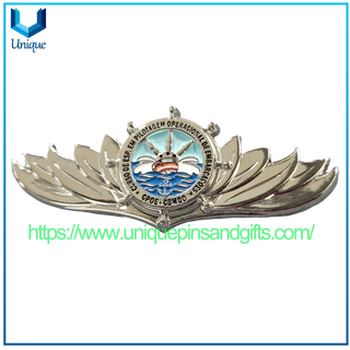 Custom 3D Metal Lapel Pin Brooch Badge Brazilian Octopus Owl Triangle Shape Badge PMGO SSPGO CBMGO Wing Butterfly Clasp Badge