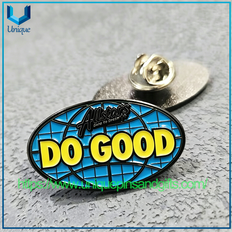 Custom Thailand All Stars Lapel Pin Black Nickel School Metal Personalized Brooch