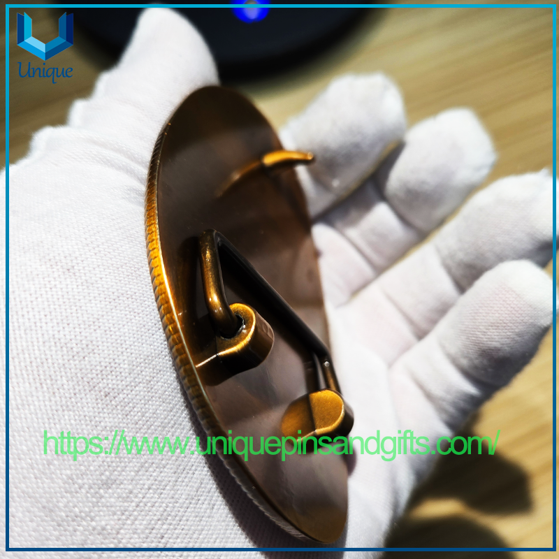 Custom Design High Quality USA MARINE UNIT SFPD 3D Metal Belt Buckle with UV Printed Exquisite Patterns