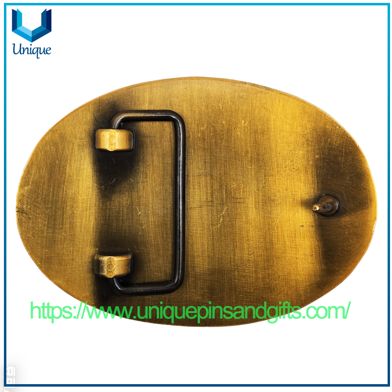 Custom Design High Quality USA MARINE UNIT SFPD 3D Metal Belt Buckle with UV Printed Exquisite Patterns